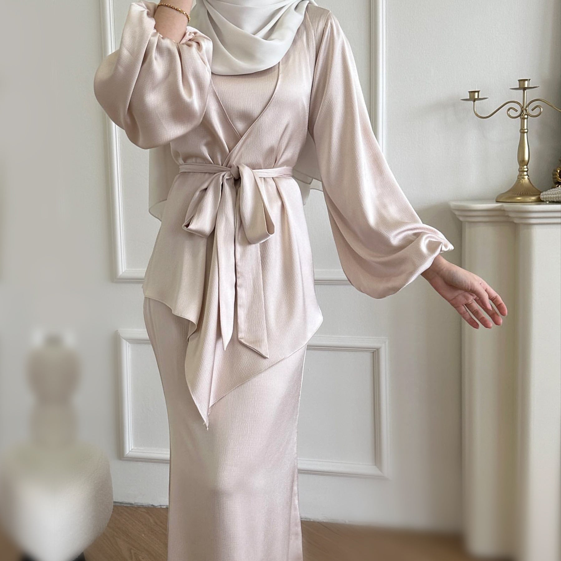 Elegant Solid Color 3 Piece Set