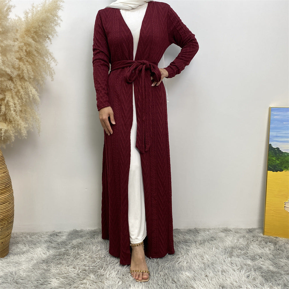 Autumn/Winter Knitted Pocket Abaya