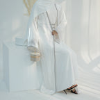 Light Flowing Tulle Abaya With Hijab