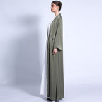 Satin Tassel Pocket Abaya