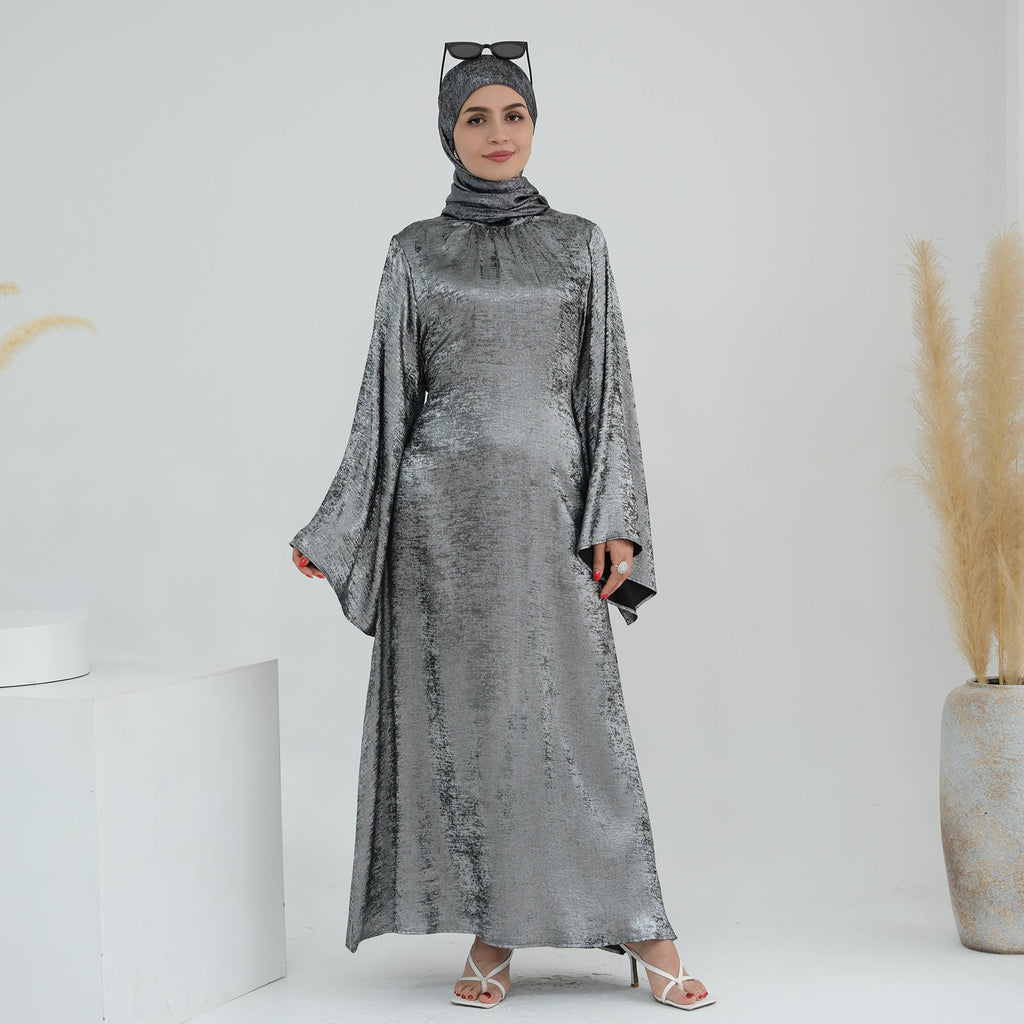 Round Collar Loose Sleeve Abayas