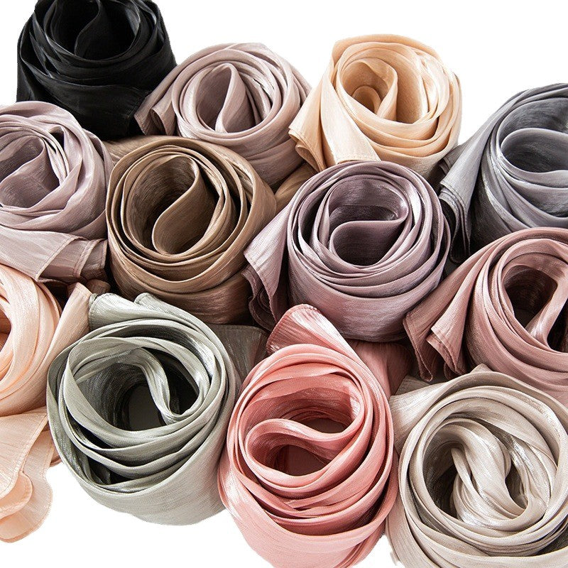 Solid Color Lightweight Hijab Scarf