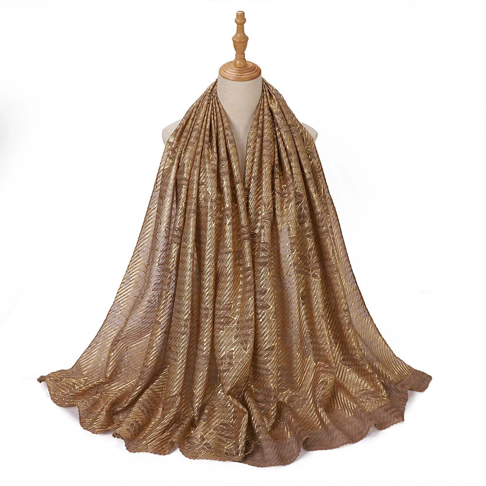 Maple Leaf Printed Hijab