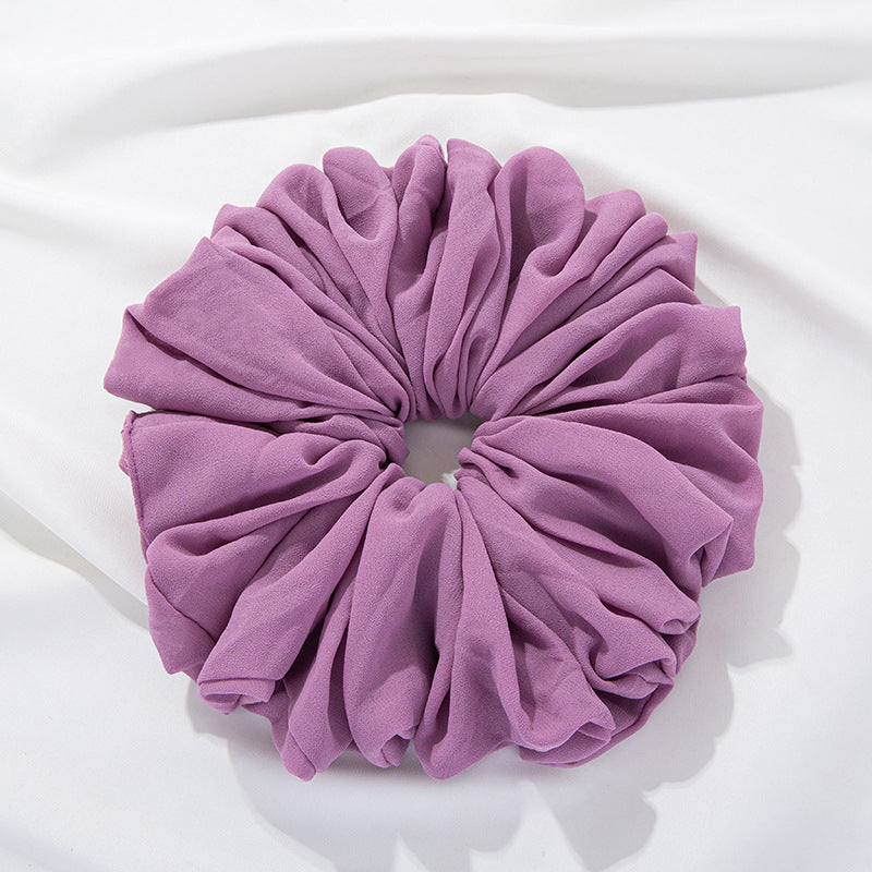 Velvet Volume Scrunchie - Deep Pink