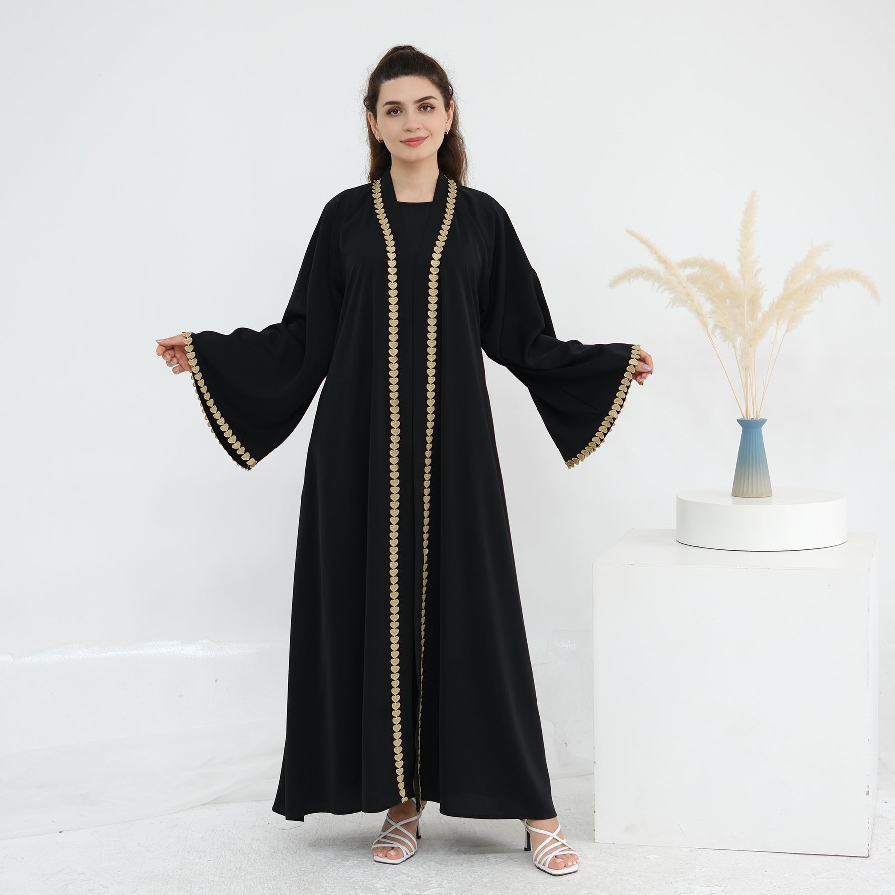 Gold Yoke Abaya
