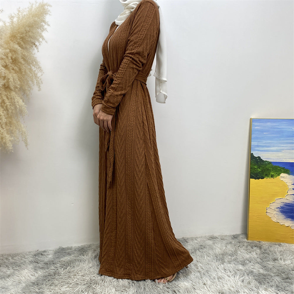 Autumn/Winter Knitted Pocket Abaya