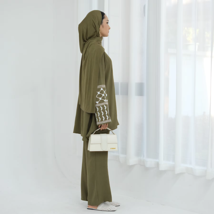 2 Pcs Ramadan Eid Djellaba Suits Abaya