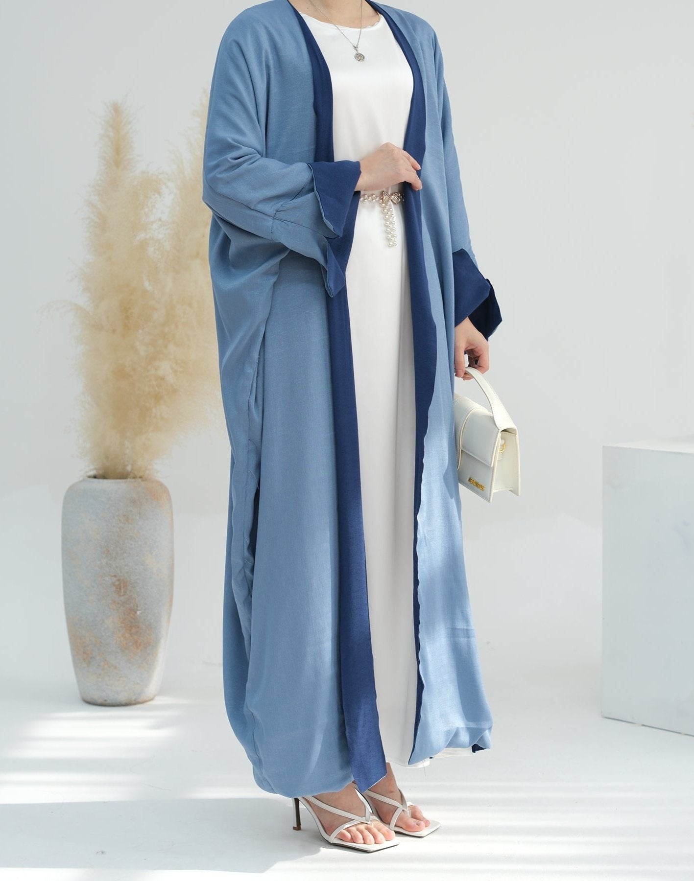 Double Sided Wearable Elegant Cardigan Abaya