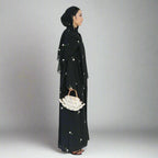 Floral Embroidery Abayas with Hijab