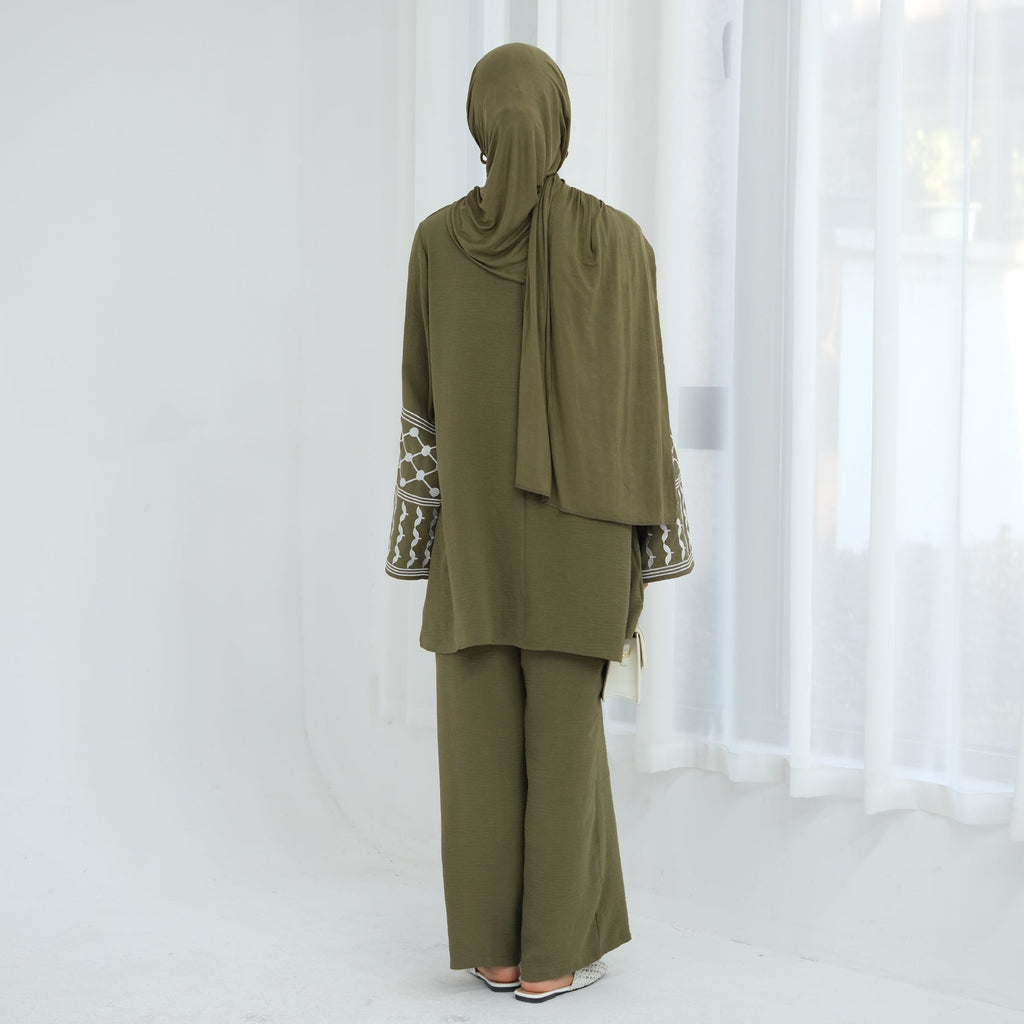 2 Pcs Ramadan Eid Djellaba Suits Abaya