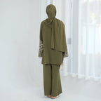 2 Pcs Ramadan Eid Djellaba Suits Abaya