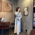 Linen Embroidery Dress